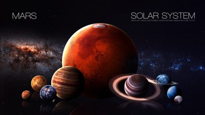 Papier peint  Mars et le reste du système solaire