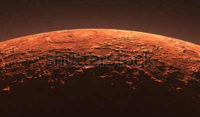 Papier peint  Mars rouge en gros plan