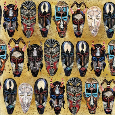 Papier peint  Masques africains