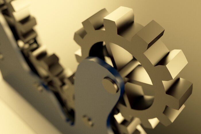 Papier peint  Mécanisme industriel