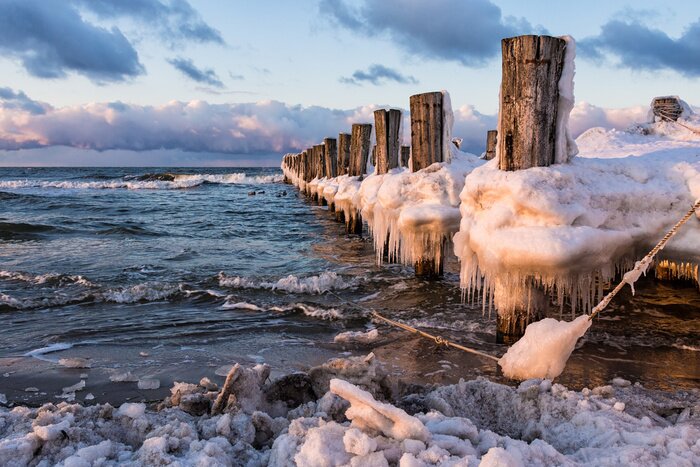 Papier peint  Mer glacée
