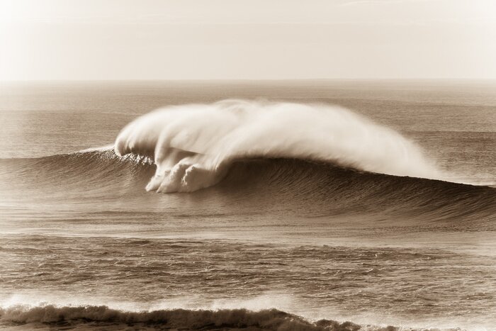 Papier peint  Mer orageuse sépia