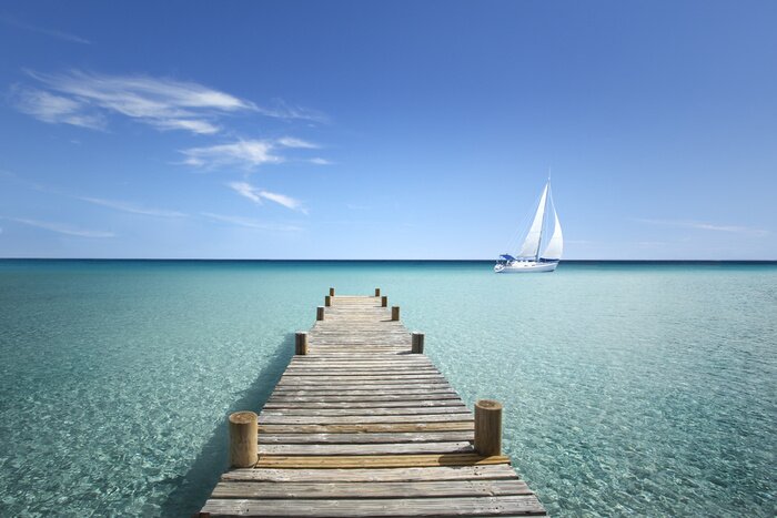 Papier peint  Mer tropicale et eau transparente