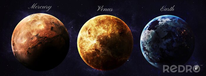Papier peint  Mercure, Vénus, Terre