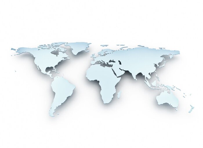 Papier peint  Metallic carte du monde