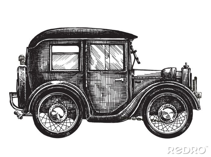 Papier peint  millésime modèle de conception vecteur de logo de voiture. le transport ou le véhicule