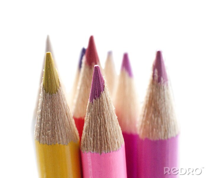 Papier peint  mines de crayons de couleurs pastel