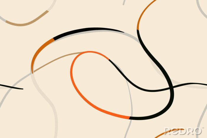 Papier peint  Minimalist elegant abstract trendy pattern. Fashionable template for design.