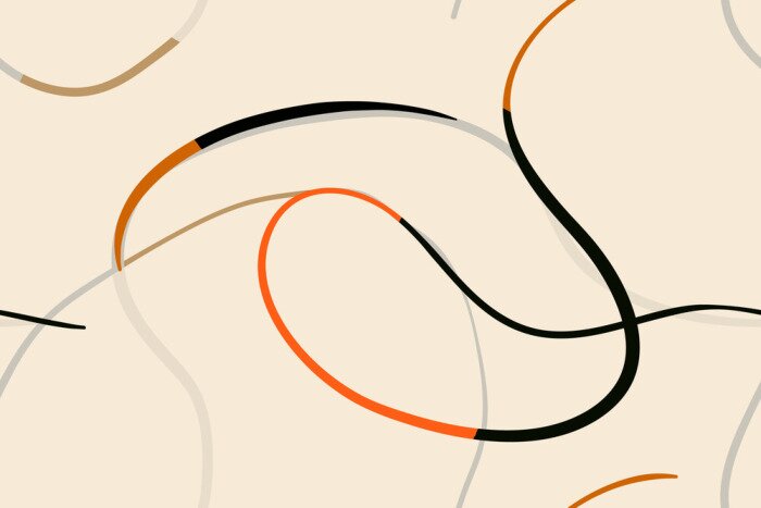 Papier peint  Minimalist elegant abstract trendy pattern. Fashionable template for design.