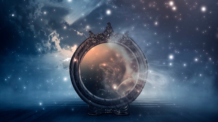 Papier peint  Miroir magique de fantaisie
