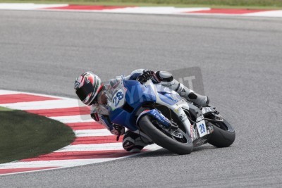 Papier peint  Misano Adriatico, Italie - 21 juin: Honda CBR600RR Honda CBR600RR de, entraînée par LAMBORGHINI Ferruccio en action au cours de la 3ème session Supersport Essais libres pendant le Championnat du Monde