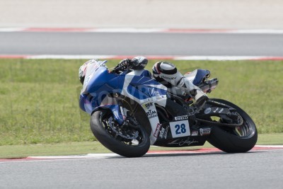 Papier peint  Misano Adriatico, Italie - 21 juin: Honda CBR600RR Honda CBR600RR de, entraînée par LAMBORGHINI Ferruccio en action au cours de la 3ème session Supersport Essais libres pendant le Championnat du Monde