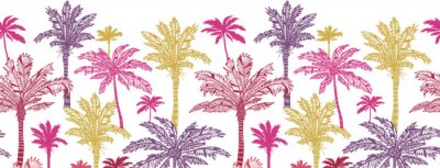 Modèle avec des palmiers colorés