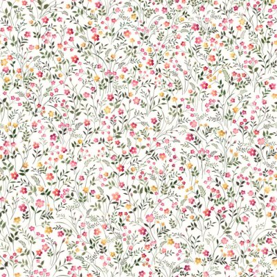 Modèle sans couture avec fleurs sauvages