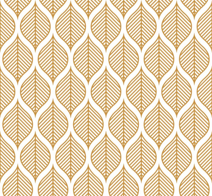 Papier peint  Modèle sans couture de vecteur géométrique feuille. Abstrait laisse texture.