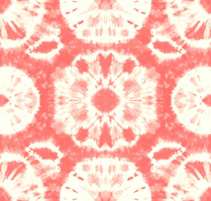 Papier peint  Modèle sans couture, tissu abstrait teint de couleur indigo sur coton blanc. Tissus peints à la main. Shibori teinture