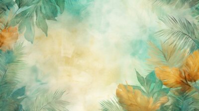 Papier peint  Modern colorful tropical leaves pattern.