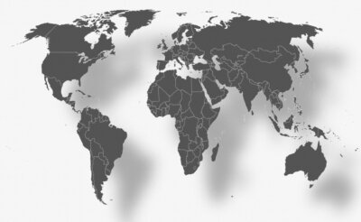 Papier peint  Mondialisation - Weltkarte