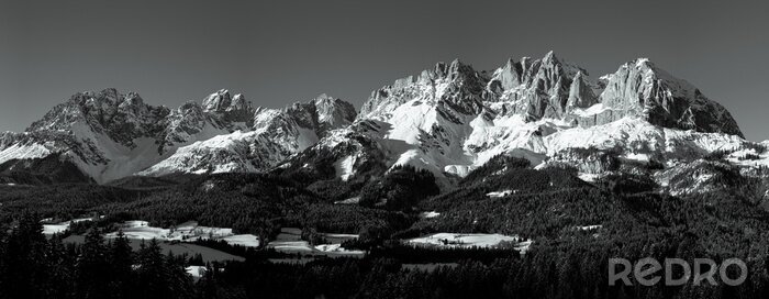 Papier peint  Montagnes enneigées