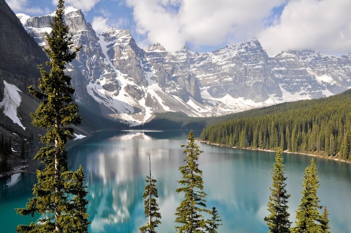 Papier peint  Montagnes enneigées au Canada