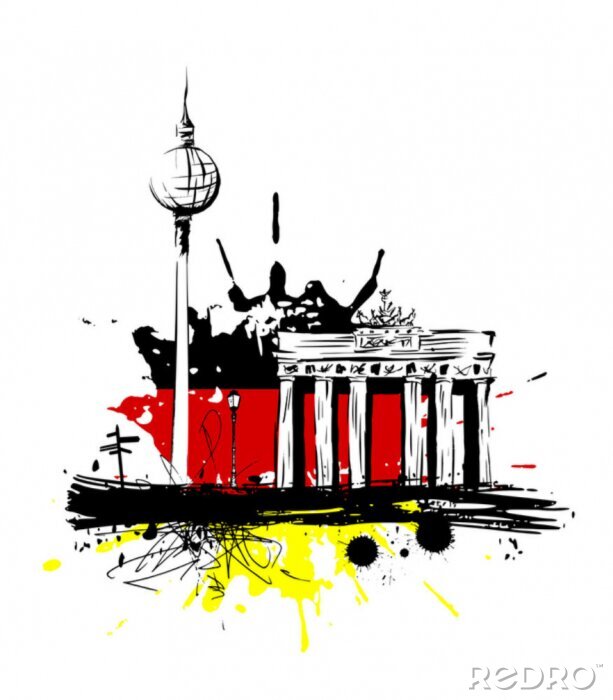 Papier peint  Monuments Berlin ALLEMAGNE