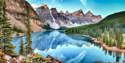 Papier peint  Moraine, Lac, panorama, Banff, national, Parc, Alberta, canada