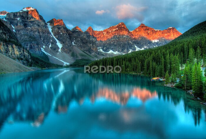 Papier peint  Moraine Lake Sunrise 