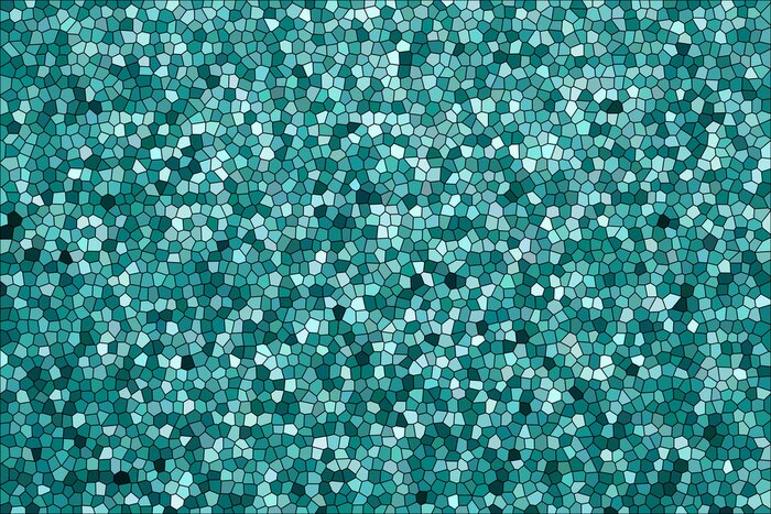 Papier peint  Mosaïque abstraite aux couleurs turquoises