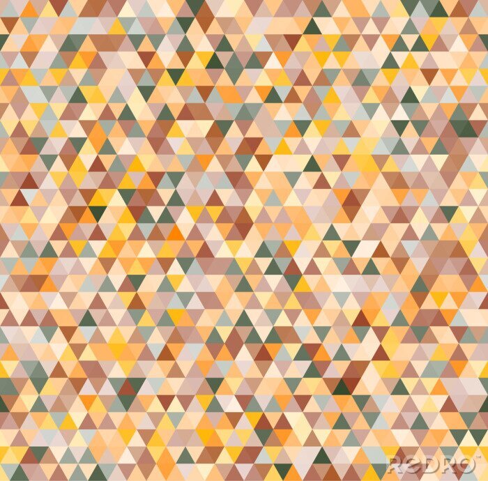 Papier peint  Mosaique de triangles de couleur
