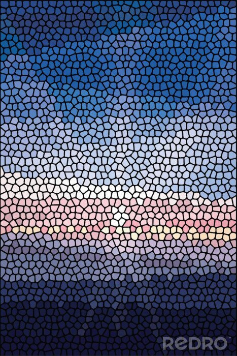 Papier peint  Mosaïque dégradé de couleurs