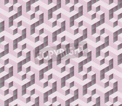 Papier peint  Motif 3D rose