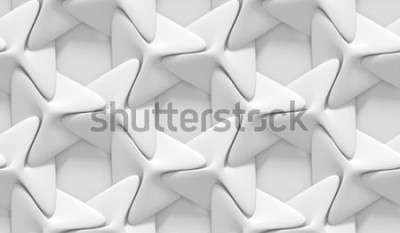 Papier peint  Motif abstrait blanc en 3D