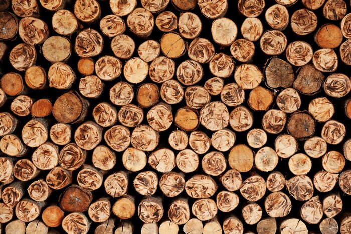 Papier peint  Motif avec des buches