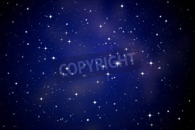 Papier peint  Motif avec des étoiles dans le ciel nocturne