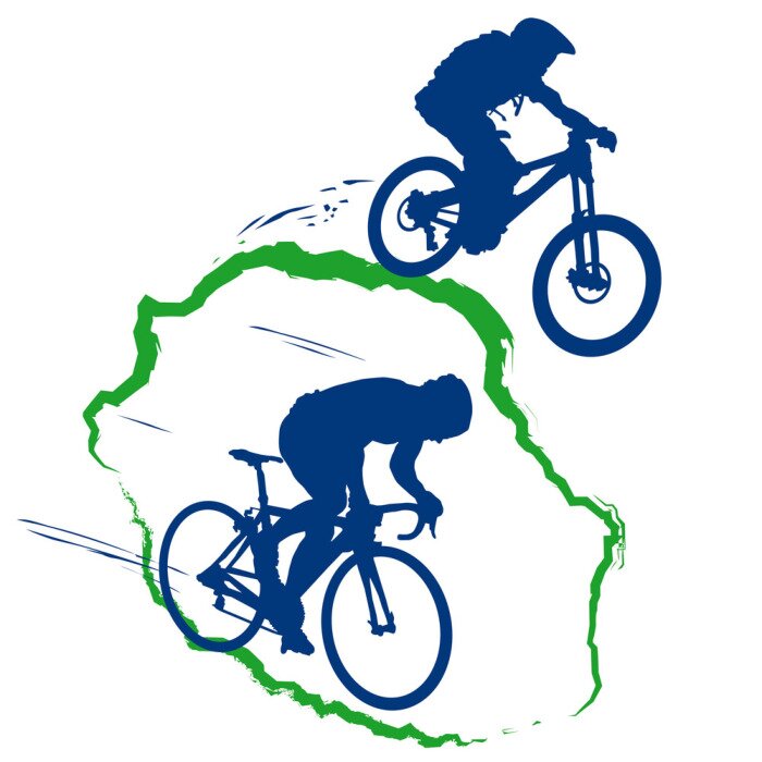 Papier peint  Motif avec des vélos