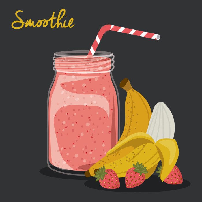 Papier peint  Motif avec une boisson aux fruits