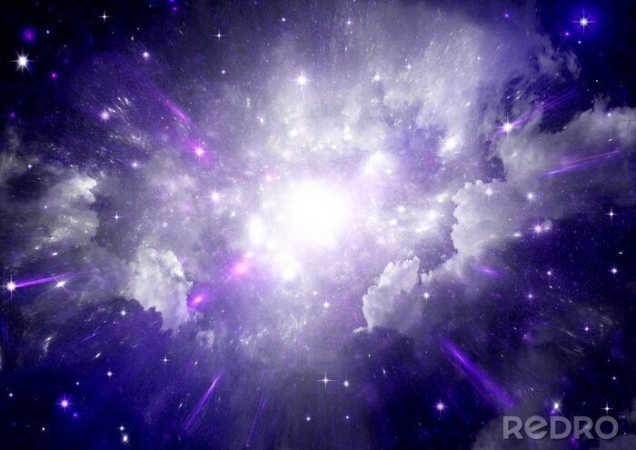 Papier peint  Motif avec une galaxie