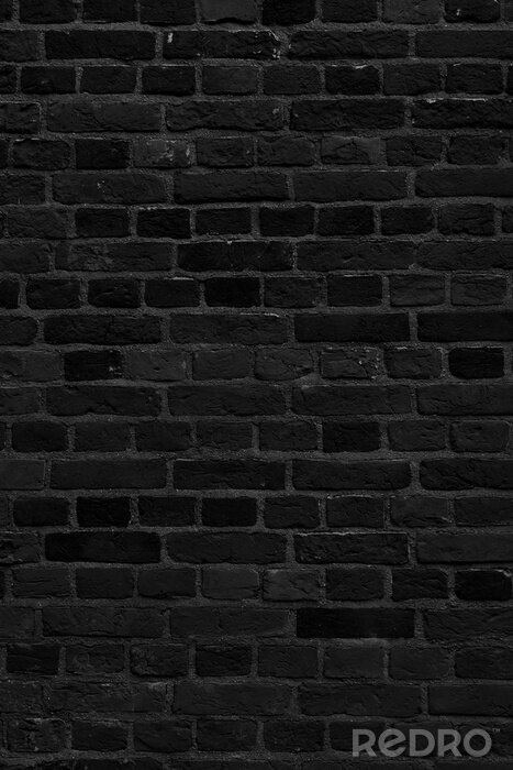 Papier peint  Motif briques noires