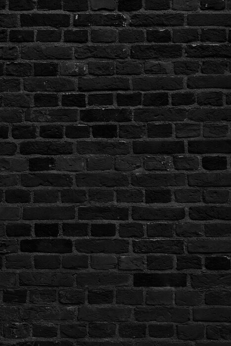 Papier peint  Motif briques noires