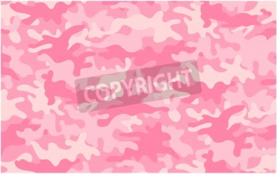 Papier peint  Motif camouflage en rose