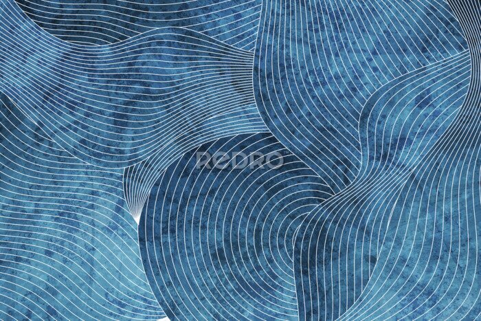 Papier peint  Motif de cercles à partir de lignes