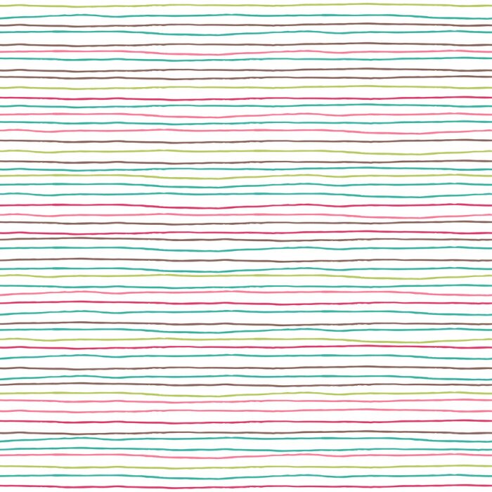 Papier peint  Motif de fines rayures colorées