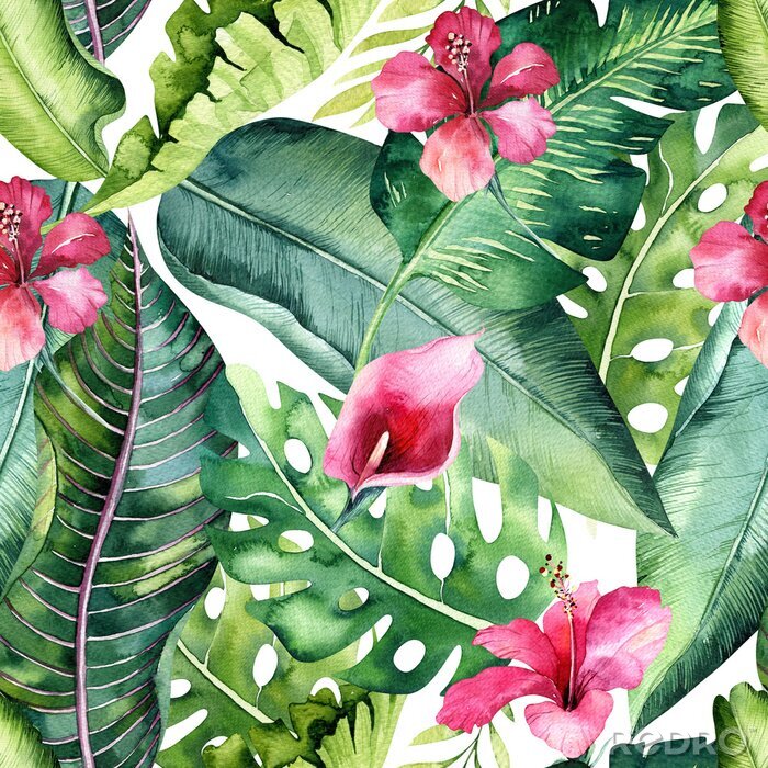 Papier peint  Motif de plantes tropicales