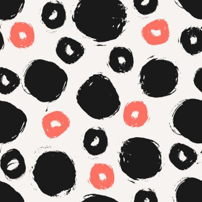 Motif de points et de cercles