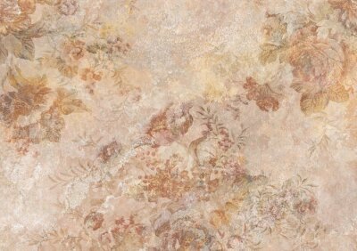 Papier peint  Motif de renfort en ciment marron