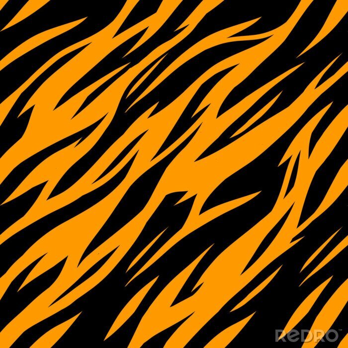 Papier peint  Motif de tigre