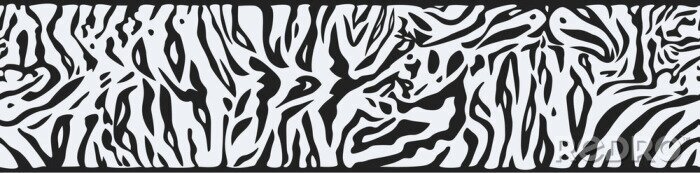 Papier peint  Motif de tigre monochrome