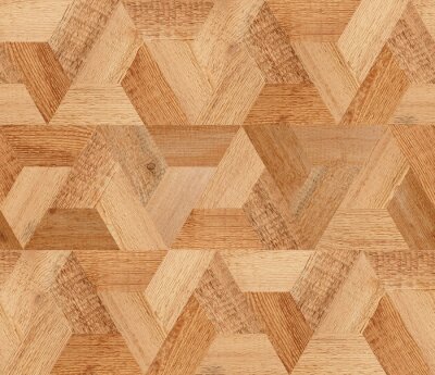 Motif géométrique avec du parquet en bois