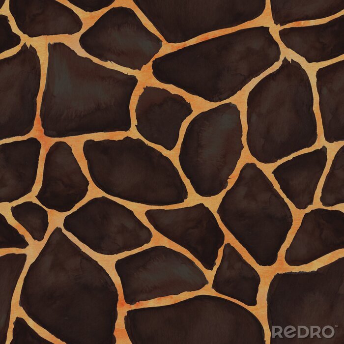 Papier peint  Motif girafe