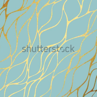 Papier peint  Motif glamour bleu-orange